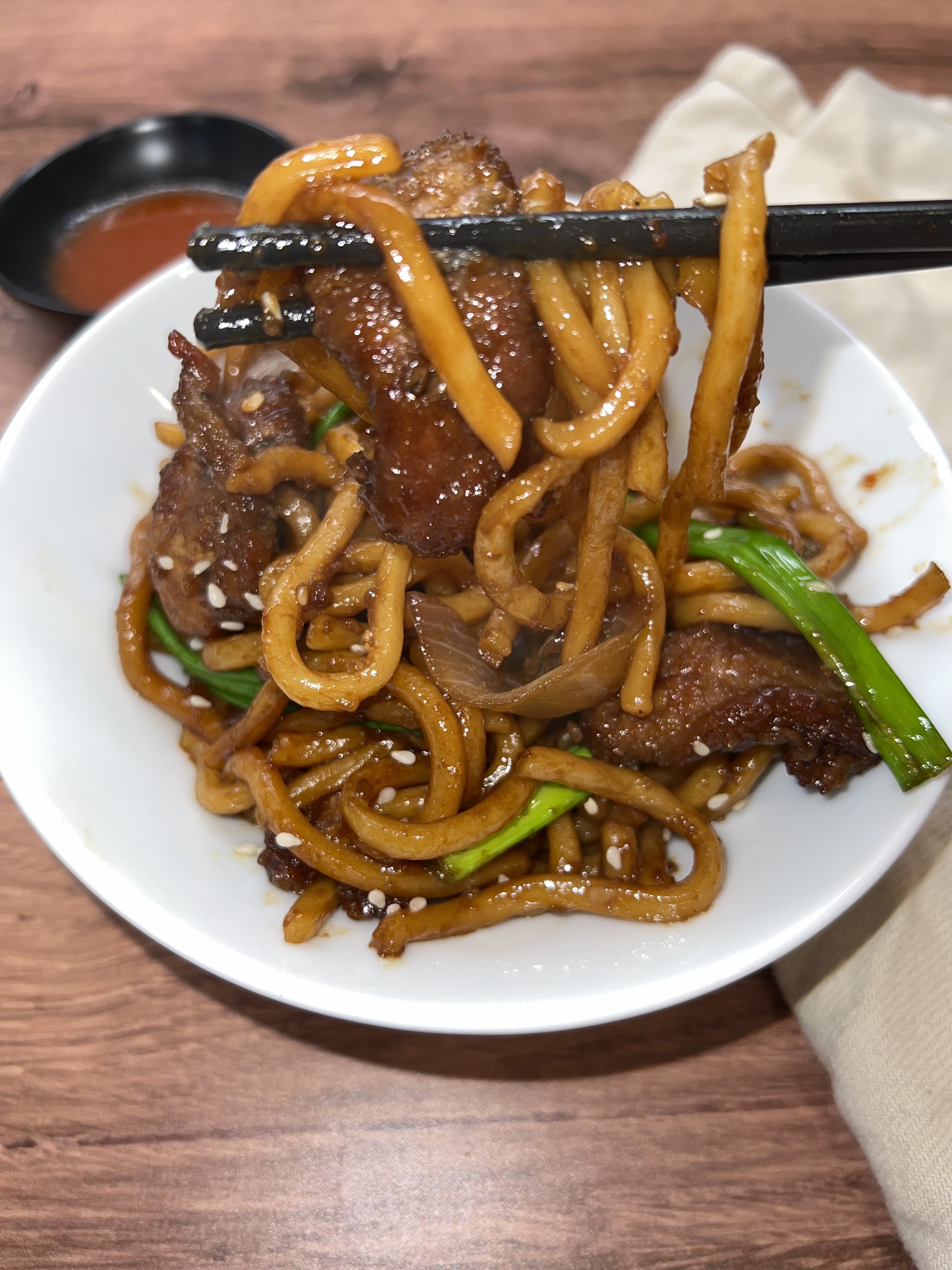 20 Min Beef Udon Noodles