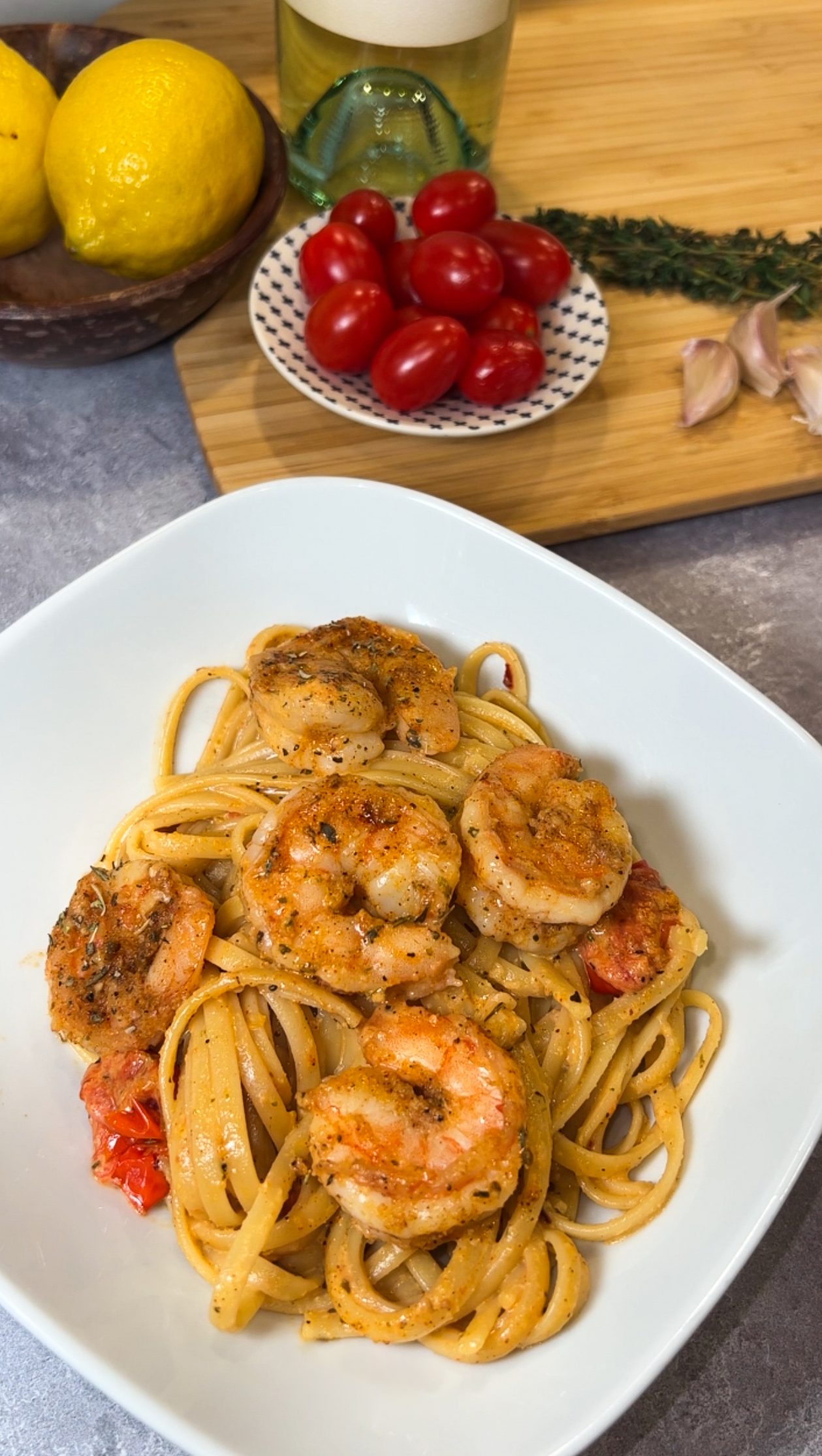Creamy Shrimp and Tomato Pasta - CookWithCi